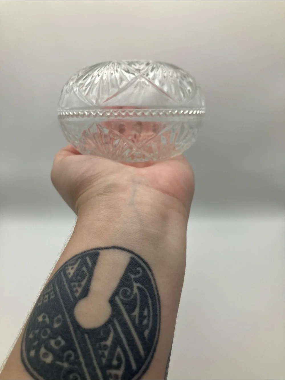 Crystal Glass Trinket Dish - Clear